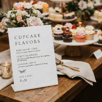 Saveurs de cupcakes élégants et minimalistes Panne