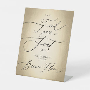 Signe De Table Script de calligraphie Trouvez votre Mariage de si