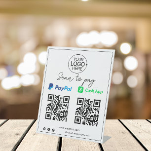 Signe De Table Script de paiement mobile sans contact de PayPal C