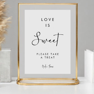 Signe De Table Script minimaliste de signature Amour est doux fav