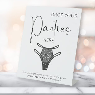 Signe De Table Script Moderne Laisser Vos Culottes Ici