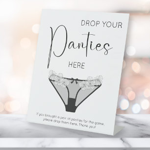 Signe De Table Script Moderne Laisser Vos Culottes Ici