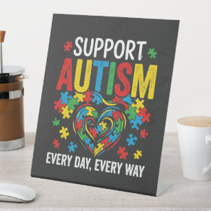 Signe De Table Sensibilisation à l'autisme