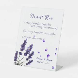 Signe De Table Serene Provence Lavender Floral Wedding