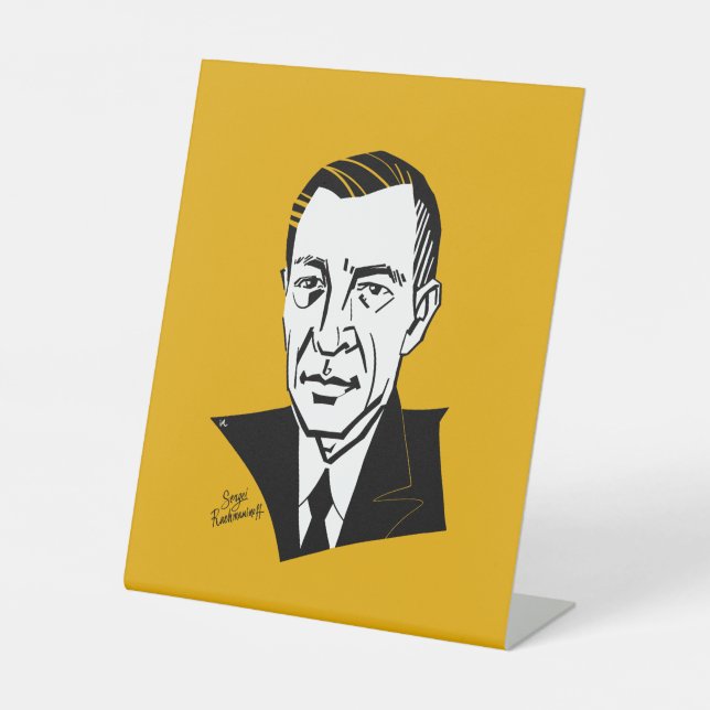 Signe De Table Sergei Rachmaninoff (Recto)