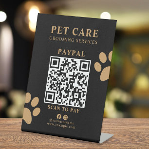 Signe De Table Service de toilettage pour animaux de compagnie à 