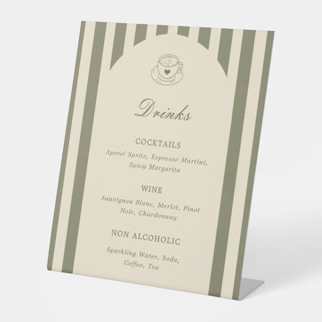 Signe De Table She's A Tini Bit Older Birthday Drinks Menu (Recto)