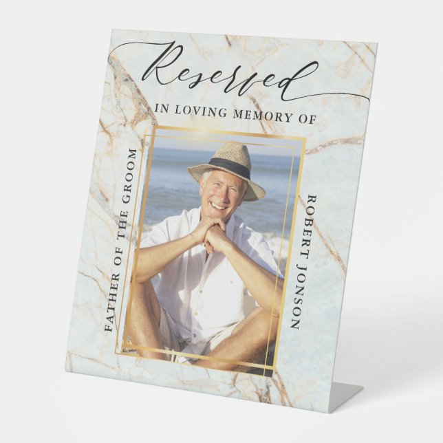 Signe De Table Siège Réservé dans Love Mémoire de (Recto)