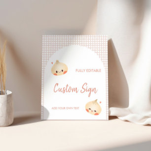 Signe De Table Signal d'anniversaire de dumping, somme de dim Ann