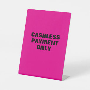 Signe De Table Signal de paiement unique sans cccccccci
