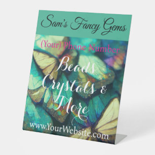 Signe De Table Signal de vendeur d'artisanat artisanal