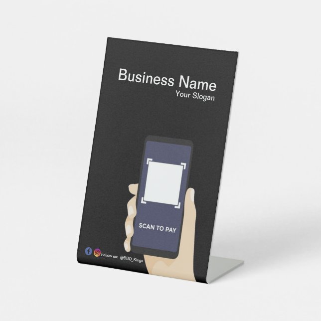 Signe De Table Signal Pedestal professionnel Signal Pedestal QR C (Recto)