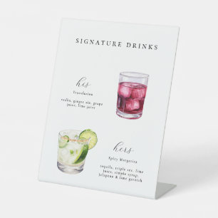 Signe De Table Signature Boissons Cocktails Mariages