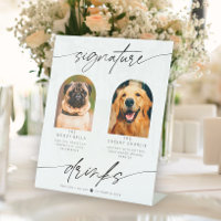 Signature moderne Boissons Photo pour animaux de c
