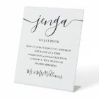 Signature Script Jenga Mariage Guestbook