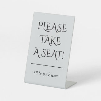 SIGNE DE TABLE "S'IL VOUS PLAÎT, PRENEZ PLACE !"