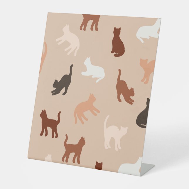 Signe De Table Silhouette de chat (Recto)