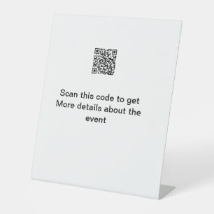 Signe De Table Simple analyse de code Q R modèle d'événement méti