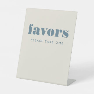 Signe De Table Simple Bold Blue Typography Table Wedding Favors