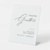 Simple Calligraphie Mariage Photobooth Guestbook