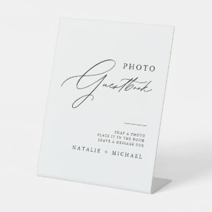 Signe De Table Simple Calligraphie Mariage Photobooth Guestbook