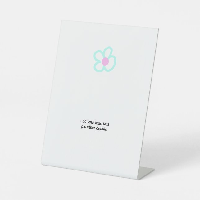 Signe De Table Simple elegant custom logo here company       (Recto)
