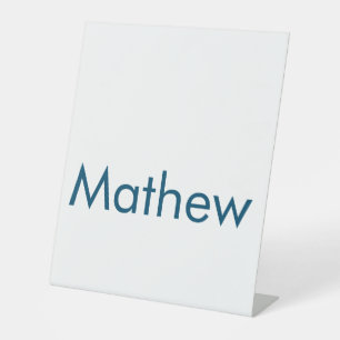 Signe De Table simple lettre initiale monogramme ajouter votre no