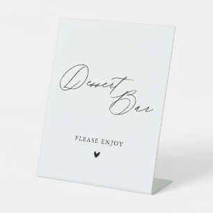 Signe De Table Simple minimaliste Mariage de calligraphie
