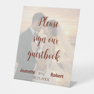 Signe De Table Simple Photo De Mariage Minimaliste Coucher De Sol