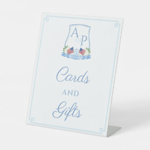 Signe De Table Smart USA Drapeau Mariage Cartes De Crête Et Fête 