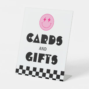 Signe De Table Smile Face Deux Cool Cartes et Cadeaux d'anniversa