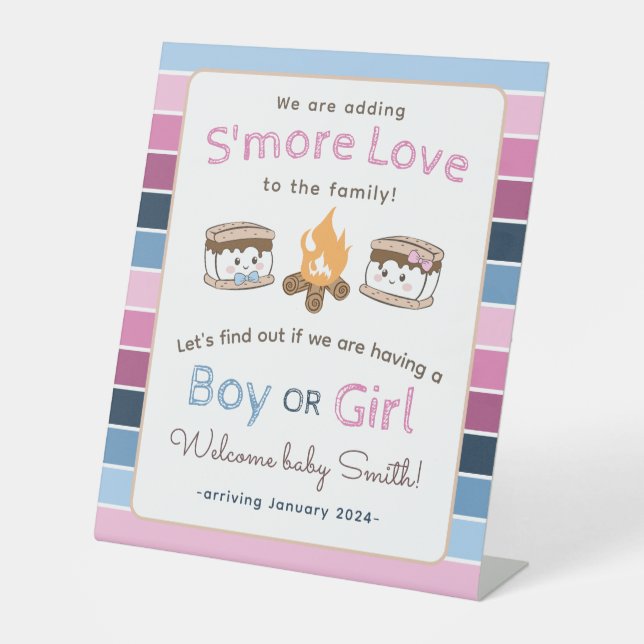 Signe De Table S'more Love Genre révèle (Recto)