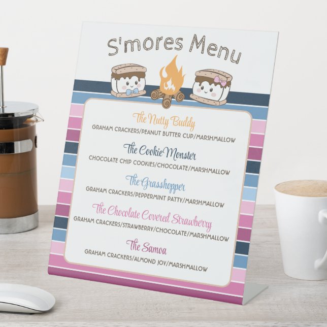 Signe De Table S'Mores, le sexe révèle le menu modifiable (In SItu)