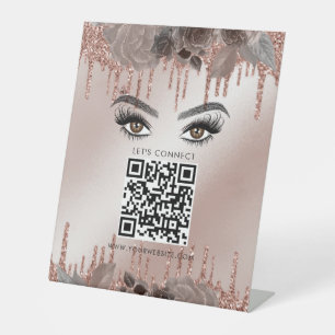 Signe De Table Social Media Moderne Elégant Salon de maquillage F