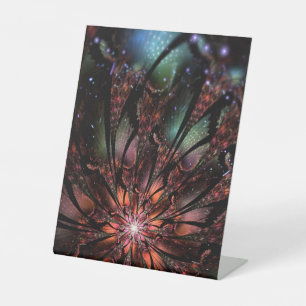 Signe De Table Soft and tenderness fractal fantasy flower  invita