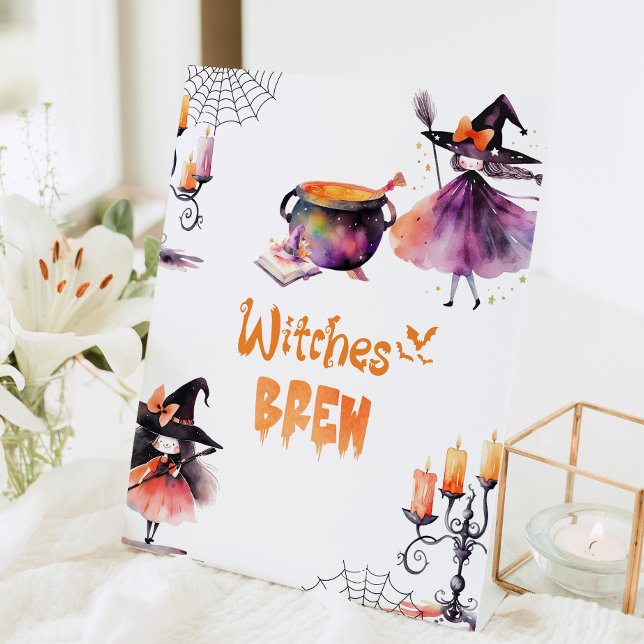 Signe De Table Sorcières Brew fête d'Halloween (Créateur téléchargé)