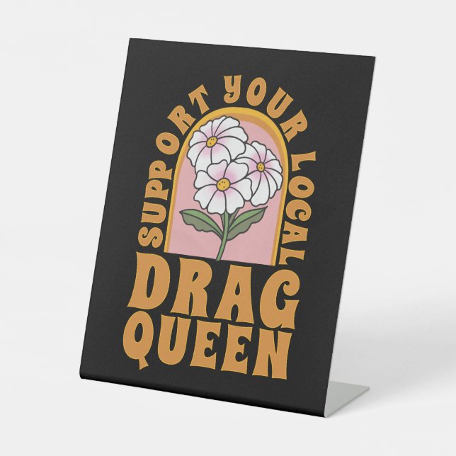 Signe De Table Soutenez votre drag queen local (Recto)
