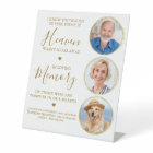 Souvenir 3 Photo Gold Heaven Mariage Memorial