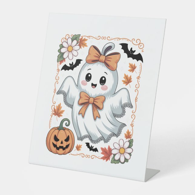 Signe De Table Spooky Lace Ghost Halloween (Recto)