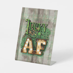 Signe De Table St. Patrick's Day Lucky AF Irish Marquee Lights