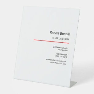 Signe De Table Standard moderne minimaliste rouge clair