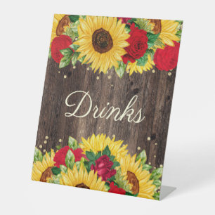 Signe De Table Station de boissons pour fête d'anniversaire aux t