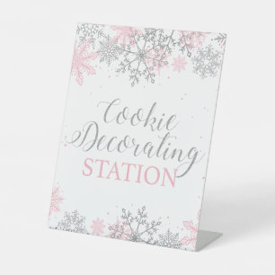 Signe De Table Station de décoration de biscuits Winter Onederlan