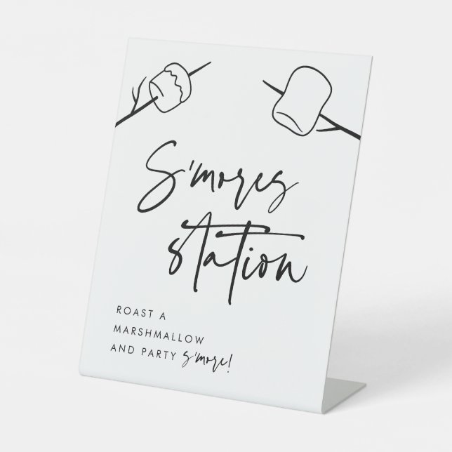 Signe De Table Station de Marshmallow S'mores (Recto)