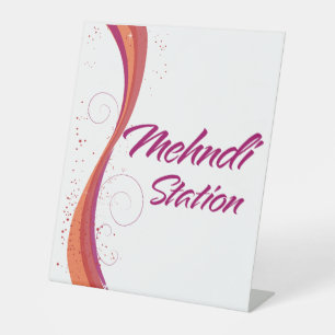 Signe De Table Station de mehndi