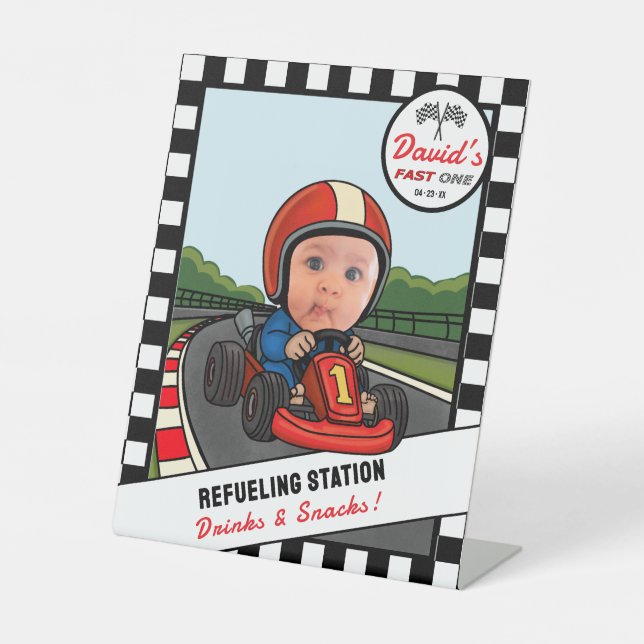 Signe De Table Station de ravitaillement Fast ONE - Boissons et c (Recto)