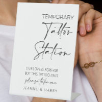 Station de tatouage temporaire Faveur de mariage