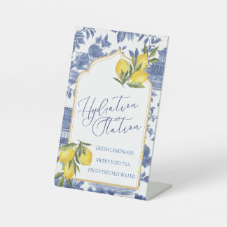 Signe De Table Station d'hydratation - Lemon Chic-tique Chinoiser