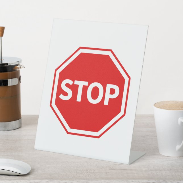 Signe De Table Stop sign  (In SItu)