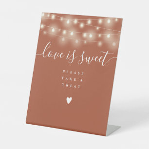 Signe De Table String Lights Terracotta Love Is Sweet Faveur